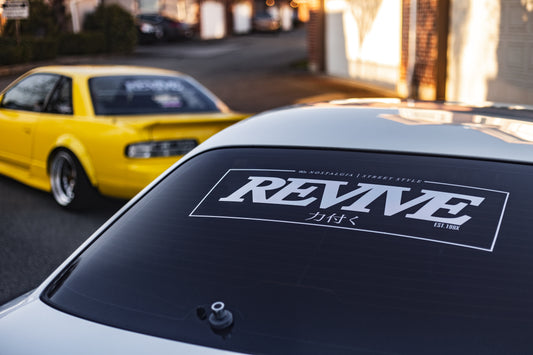 REVIVE rear window banner V1