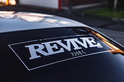REVIVE rear window banner V1